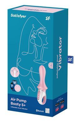 Анальний смарт-вібратор Satisfyer Air Pump Booty 5+, надувається &mdash; купити в інтим-бутику EroticToys