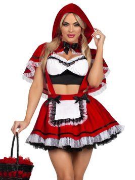 Костюм Червоної Шапочки Leg Avenue Flirty Miss Red Top and Skirt L &mdash; купити в інтим-бутику EroticToys