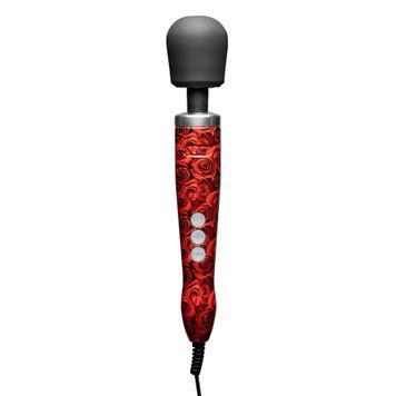Вібромасажер DOXY Die Cast ROSE PATTERN, дуже потужний, живлення 220В, металевий корпус &mdash; купити в інтим-бутику EroticToys