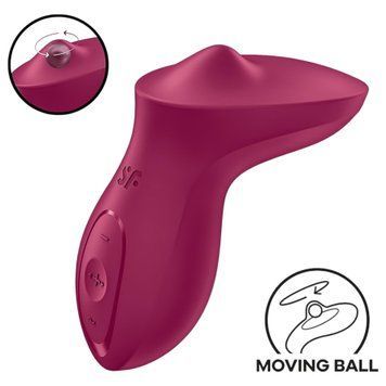 Вібратор для клітора з перлинною стимуляцією Satisfyer Exciterrr Berry, 2 незалежні мотори &mdash; купити в інтим-бутику EroticToys