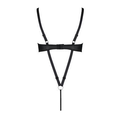 Боді з екошкіри Passion CELINE BODY 4XL/5XL black, з доступом, відкритий &mdash; купити в інтим-бутику EroticToys