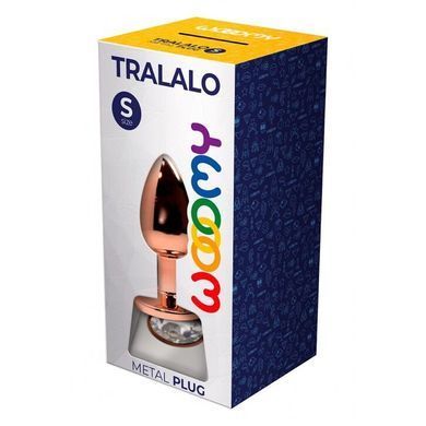 Металева анальна пробка Wooomy Tralalo Size S, діаметр 2,8 см, довжина 7 см &mdash; купити в інтим-бутику EroticToys