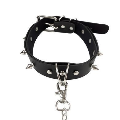 Нашийник з шипами та повідцем Art of Sex - Collar Spikes and Leash &mdash; купити в інтим-бутику EroticToys