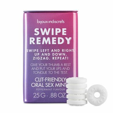 М'ятні цукерки Bijoux Indiscrets Swipe Remedy &ndash; clitherapy oral sex mints без цукру &mdash; купити в інтим-бутику EroticToys