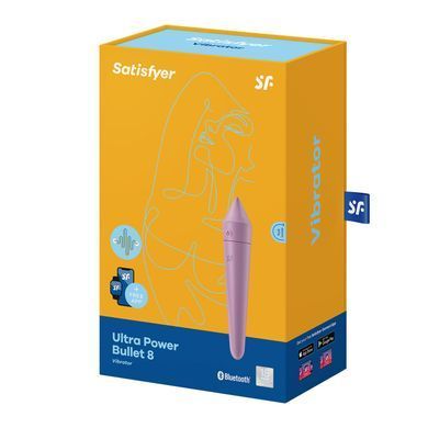 Смарт мінівібратор Satisfyer Ultra Power Bullet 8 Lilac &mdash; купити в інтим-бутику EroticToys
