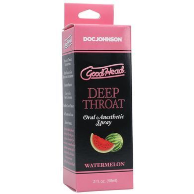 Спрей для мінету Doc Johnson GoodHead DeepThroat Spray - Watermelon 59 мл для глибокого мінету &mdash; купити в інтим-бутику EroticToys