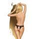 Трусики-тонг Penthouse Naughty Valentine L/XL Black, мереживо, відкритий доступ до інтимних зон в інтим-бутику EroticToys