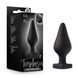Анальна пробка Blush Temptasia &ndash; Fuck Me Anal Plug &ndash; Black, основа у вигляді сердечка в інтим-бутику EroticToys
