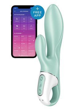 Смарт вібратор-кролик Satisfyer Air Pump Bunny 5+, надувається &mdash; купити в інтим-бутику EroticToys