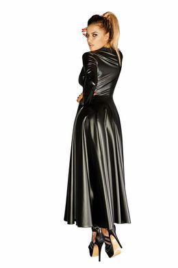 Сукня-плащ з мокрим ефектом Noir Handmade F128C Powerwetlook gown coat, M (м'яте паковання!!!) &mdash; купити в інтим-бутику EroticToys