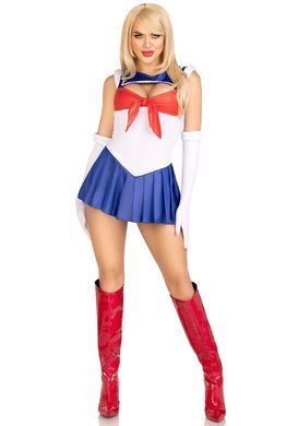 Еротичний костюм Сейлор Мун Leg Avenue Sexy Sailor M, сукня, рукавички, бант &mdash; купити в інтим-бутику EroticToys