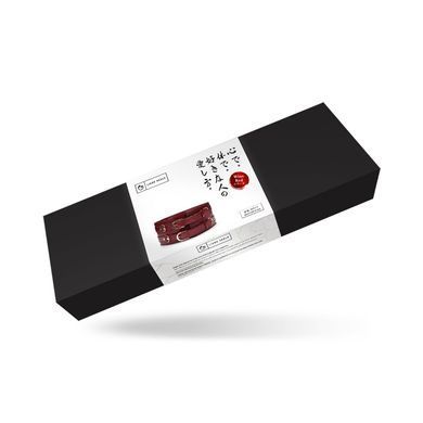 Шкіряний пояс для бондажу Liebe Seele Wine Red Waist Cuff, M Size &mdash; купити в інтим-бутику EroticToys