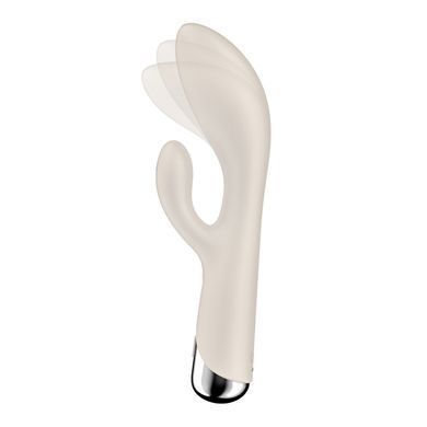 Вібратор-кролик з ротацією Satisfyer Spinning Rabbit 1 Beige, 3 мотори &mdash; купити в інтим-бутику EroticToys