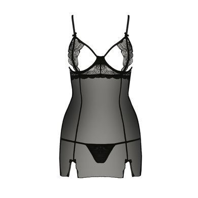 Замовити анонімно: Прозора сорочка приталена Passion QUENTRIS CHEMISE XXL/XXXL, black, трусики Прозора сорочка приталена Passion QUENTRIS CHEMISE XXL/XXXL, black, трусики — купити в інтим-бутику EroticToys