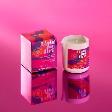 Масажна свічка Love To Love LIGHT MY FIRE Coconut (65 мл) &mdash; купити в інтим-бутику EroticToys