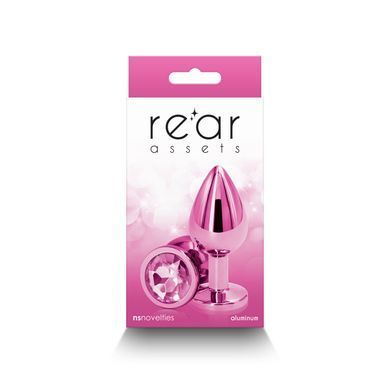 Анальна пробка NS Novelties Rear Assets - Medium - Pink &mdash; купити в інтим-бутику EroticToys