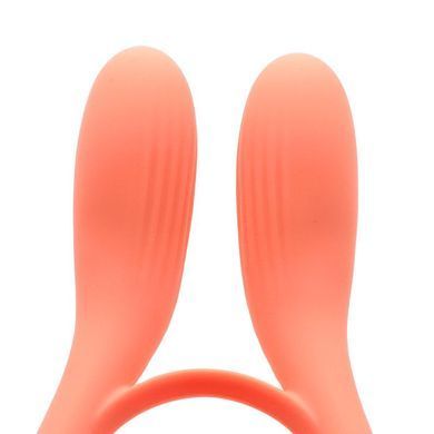 Вібратор для пар KISTOY Martin Orange, два мотори, кріплення на член, діаметр 3,2 см &mdash; купити в інтим-бутику EroticToys