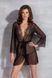 Пеньюар Passion AMBERLY PEIGNOIR black, XXL/XXXL, пояс у комплекті в інтим-бутику EroticToys