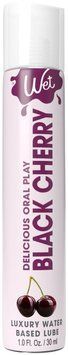 Лубрикант на водній основі Wet Oral Play Black Cherry (30 мл), їстівний, без цукру &mdash; купити в інтим-бутику EroticToys