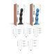 Насадка для страпона Strap-On-Me Dildo Plug Balls Black M в інтим-бутику EroticToys