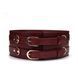 Шкіряний пояс для бондажу Liebe Seele Wine Red Waist Cuff, M Size в інтим-бутику EroticToys