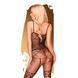 Бодістокінг з панчохами та геометричним малюнком Penthouse - Firecracker Black XL в інтим-бутику EroticToys