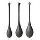 Набір йоні намистин Satisfyer Yoni Power 2 Black, діаметр 2-2,5-3см, маса 22-44-73 г в інтим-бутику EroticToys