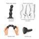 Насадка для страпона Strap-On-Me Dildo Plug Balls Black M в інтим-бутику EroticToys