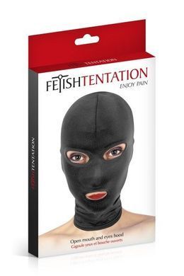 Капюшон для БДСМ з відкритими очима та ротом Fetish Tentation &mdash; купити в інтим-бутику EroticToys