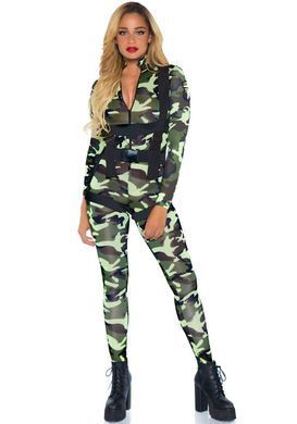 Еротичний костюм десантниці Leg Avenue Pretty Paratrooper XL, комбінезон, портупея &mdash; купити в інтим-бутику EroticToys