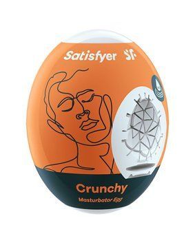 Самозмащувальний мастурбатор-яйце Satisfyer Masturbator Egg Crunchy, одноразовий, не потребує змазки &mdash; купити в інтим-бутику EroticToys