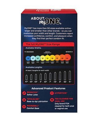 Презервативи MyONE Super Wide & Long 10 шт, картонна коробка &mdash; купити в інтим-бутику EroticToys