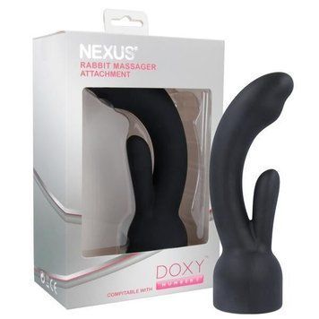 Насадка для вібромасажера Doxy Number 3 - Nexus Rabbit Massager у вигляді вібратора-кролика &mdash; купити в інтим-бутику EroticToys