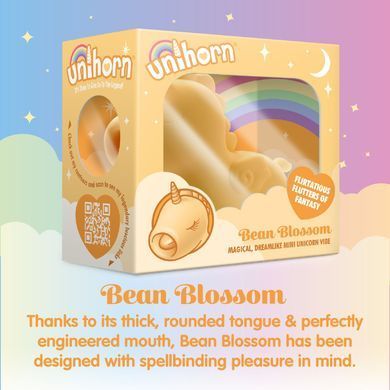 Вібратор-єдиноріжка Unihorn &ndash; Bean Blossom, пульсівний язичок &mdash; купити в інтим-бутику EroticToys