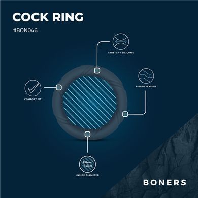 Ерекційне кільце Boners Ergo Cockring &mdash; купити в інтим-бутику EroticToys