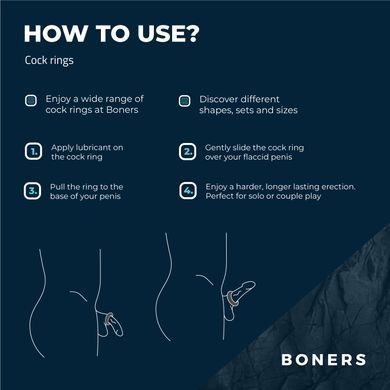 Ерекційне кільце Boners Ergo Cockring &mdash; купити в інтим-бутику EroticToys