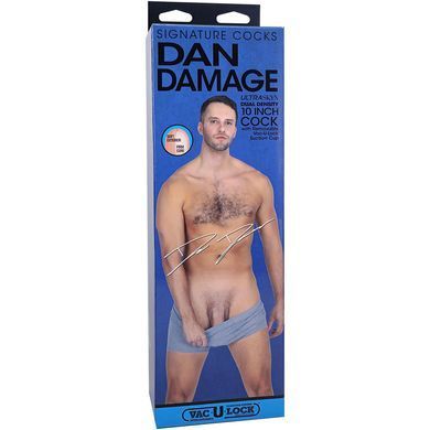 Фалоімітатор Doc Johnson Signature Cocks Dan Damage 10 inch UltraSkyn &mdash; купити в інтим-бутику EroticToys