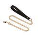Нашийник з повідцем Liebe Seele Black Organosilicon Collar with Leash, екошкіра в інтим-бутику EroticToys