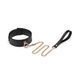 Нашийник з повідцем Liebe Seele Black Organosilicon Collar with Leash, екошкіра в інтим-бутику EroticToys