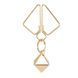 SX0844 Затискачі для сосків з важкою підвіскою LOCKINK Nipple Clamps with Heavy Pendant, золотисті в інтим-бутику EroticToys