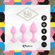 Набір силіконових анальних пробок FeelzToys - Bibi Butt Plug Set 3 pcs Pink в інтим-бутику EroticToys