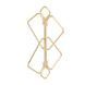 SX0844 Затискачі для сосків з важкою підвіскою LOCKINK Nipple Clamps with Heavy Pendant, золотисті в інтим-бутику EroticToys