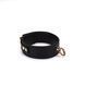 Нашийник з повідцем Liebe Seele Black Organosilicon Collar with Leash, екошкіра в інтим-бутику EroticToys