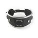 Ошейник из натуральной кожи со стразами и кольцом Art of Sex - Collar Ring в інтим-бутику EroticToys