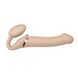 Безремінний страпон з вібрацією Strap-On-Me Vibrating Flesh L, діаметр 4,2 см, пульт ДК, регульований в інтим-бутику EroticToys