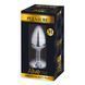 Металева анальна пробка з кристалом Alive Mini Metal Butt Plug Pink M в інтим-бутику EroticToys