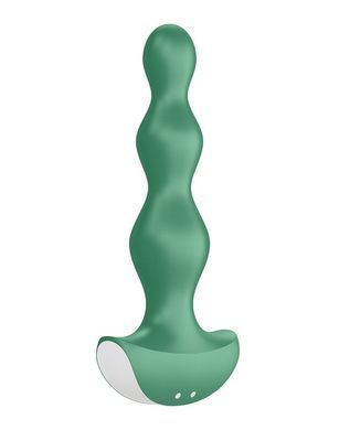 Анальний стимулятор-намистини з двома моторами Satisfyer Lolli-Plug 2 Green &mdash; купити в інтим-бутику EroticToys