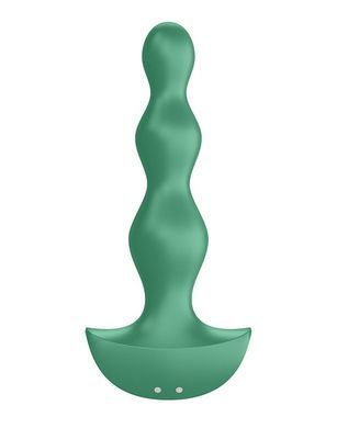 Анальний стимулятор-намистини з двома моторами Satisfyer Lolli-Plug 2 Green &mdash; купити в інтим-бутику EroticToys