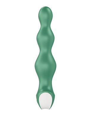 Анальний стимулятор-намистини з двома моторами Satisfyer Lolli-Plug 2 Green &mdash; купити в інтим-бутику EroticToys