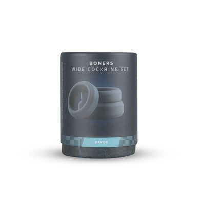 Набір ерекційних кілець Boners 3 Ring kit (flat rings), 3; 3,5 та 4 см &mdash; купити в інтим-бутику EroticToys
